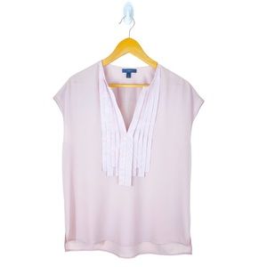 ✨J. Crew✨Lavender Grosgrain Ribbon Sleeveless Blouse Size 2